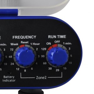 Twin Outlet Electronic Watering Timer Right hand outlet controller